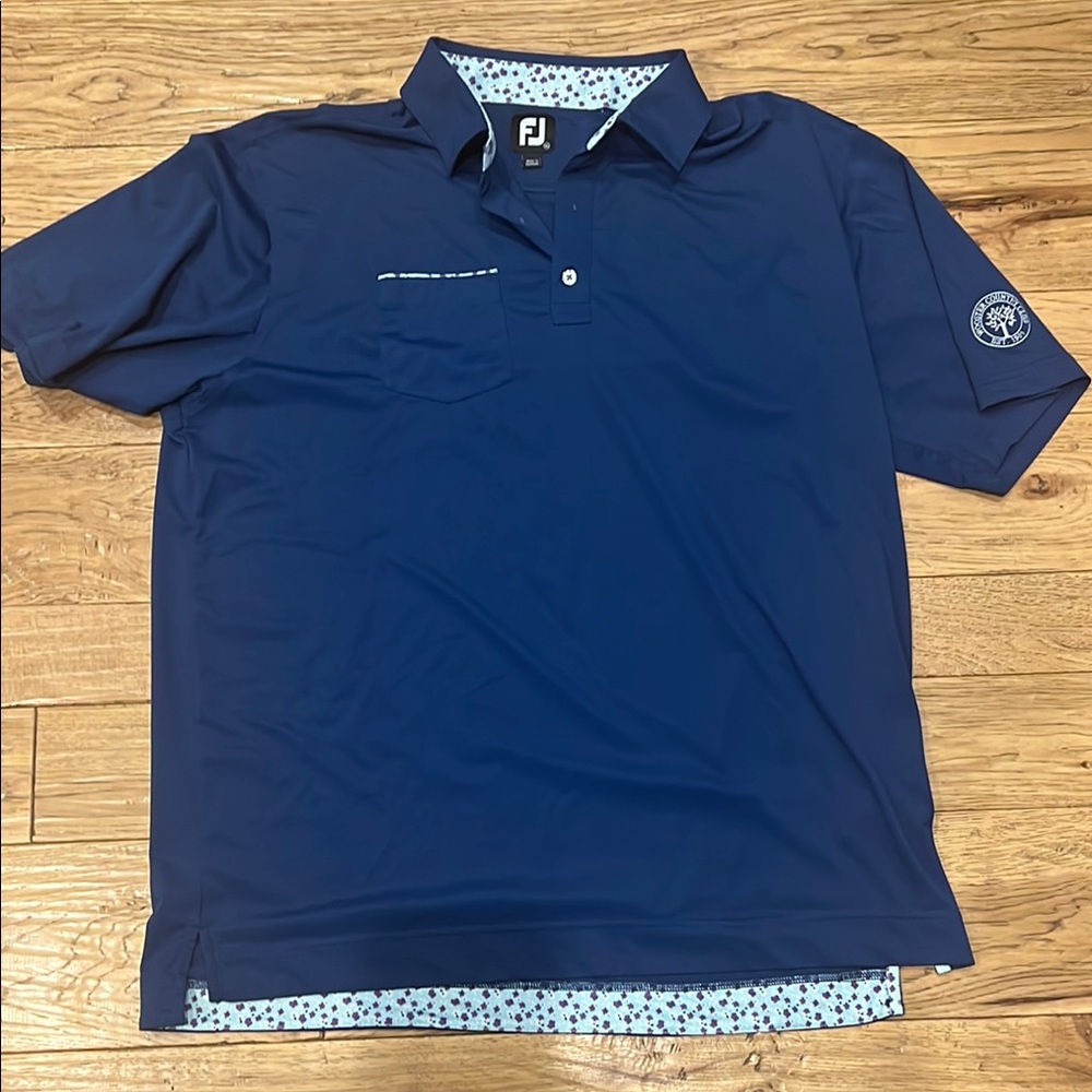 FootJoy Men's Blue Polo Shirt